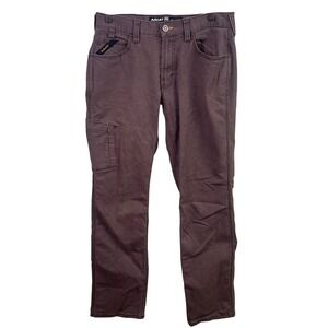 Ariat Rebar M4 Made Tough Rust Brown Cargo Pants Actual 30x31 Not 30x34 Men's